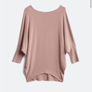 Batwing Sleeve Light Purple Top